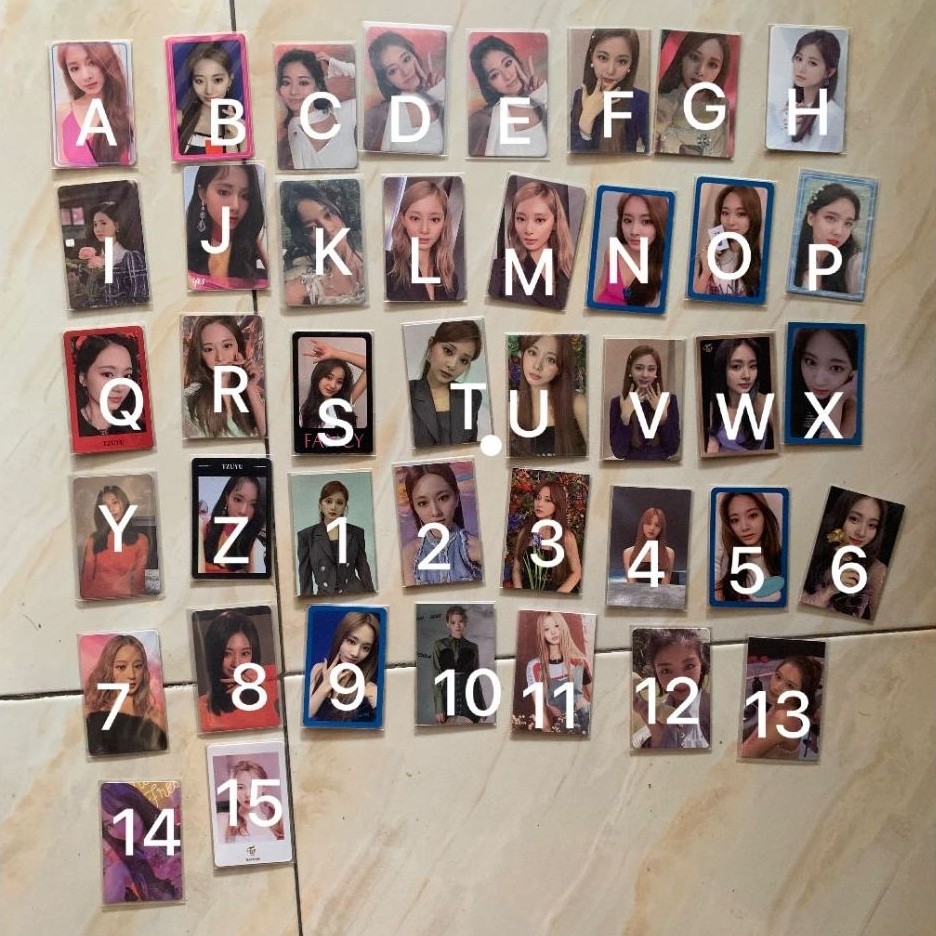 Twice Tzuyu nayeon Jihyo Sana Photocard อย่างเป็นทางการ