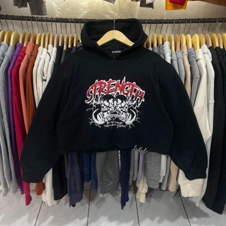Hodie boxy ผ้าฟลีซ rad สี่แรงดํา (S)