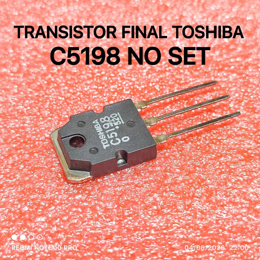 (PER 1 ชิ้น) TOSHIBA ทรานซิสเตอร์ 2SC5198 C5198 C 5198 ไม่มีชุด RRT