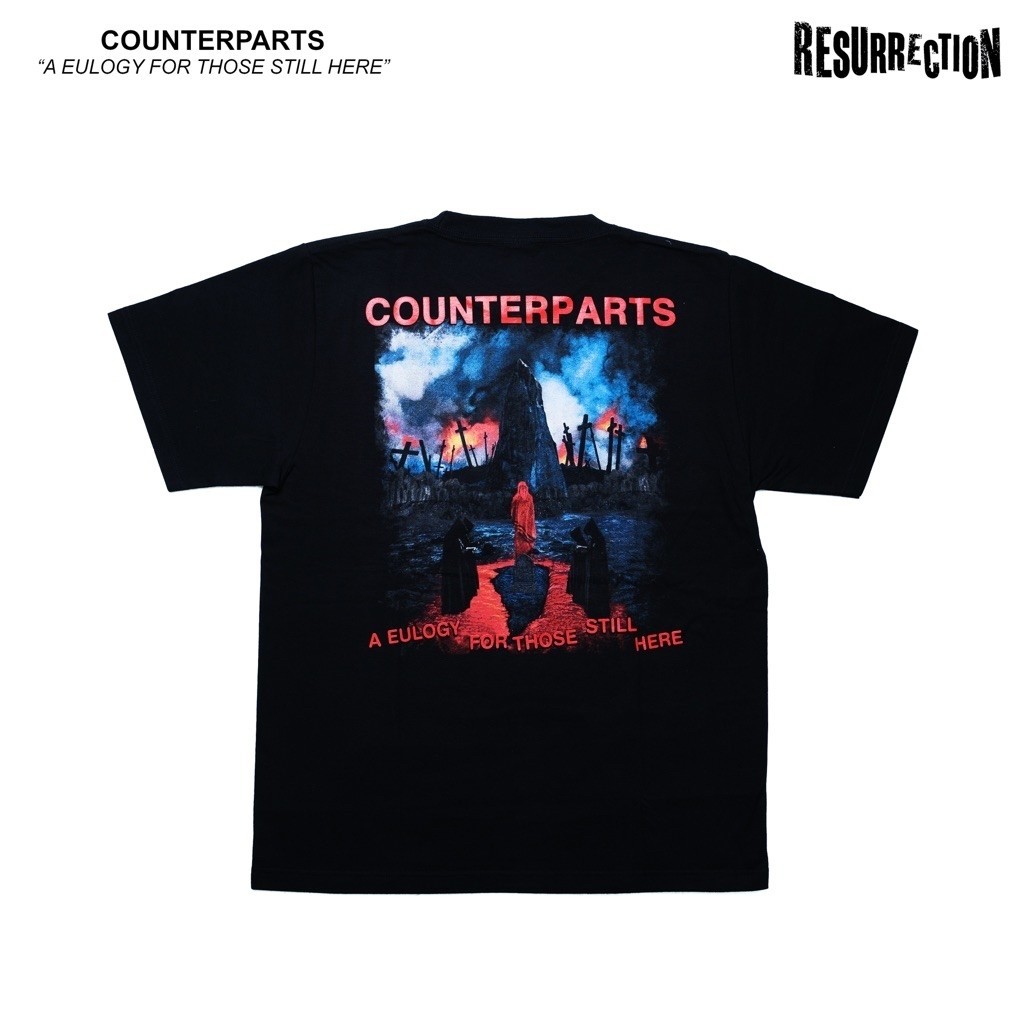 เสื้อยืด COUNTERPARTS EULOGY สีดํา | ผ้ารัดประสิทธิภาพ