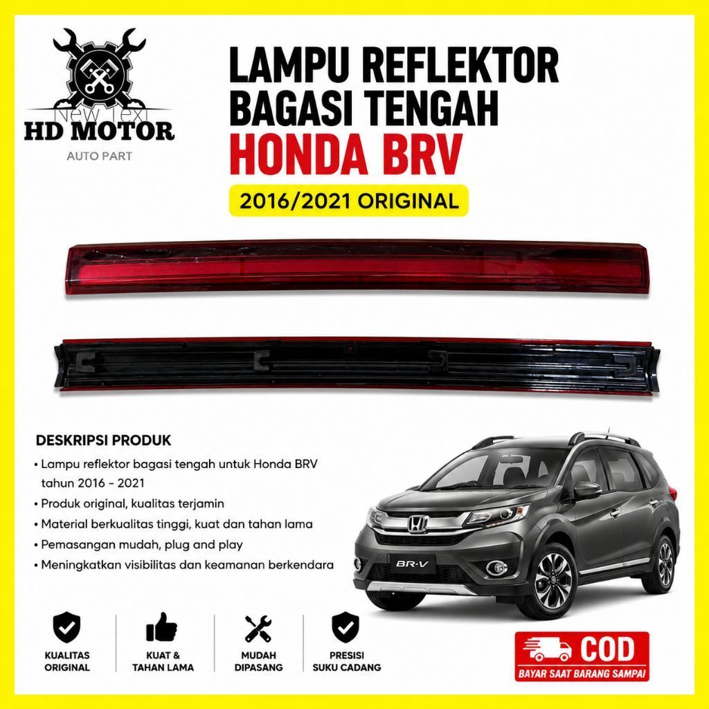 Honda BRV ORIGINAL 2016 2017 2019 2020 2021 โคมไฟสะท้อนแสงท้ายรถกลาง Honda Brv