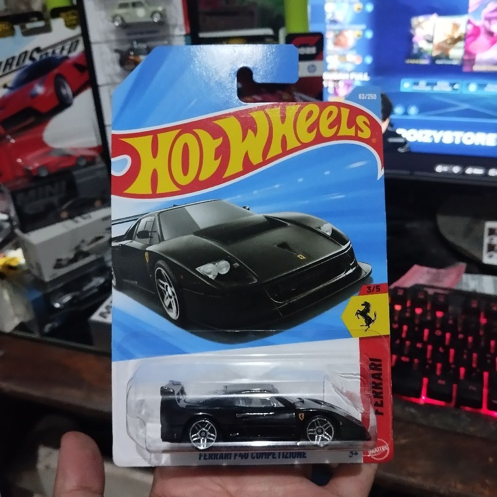 Hot Wheels Ferrari F40 Competizione Black