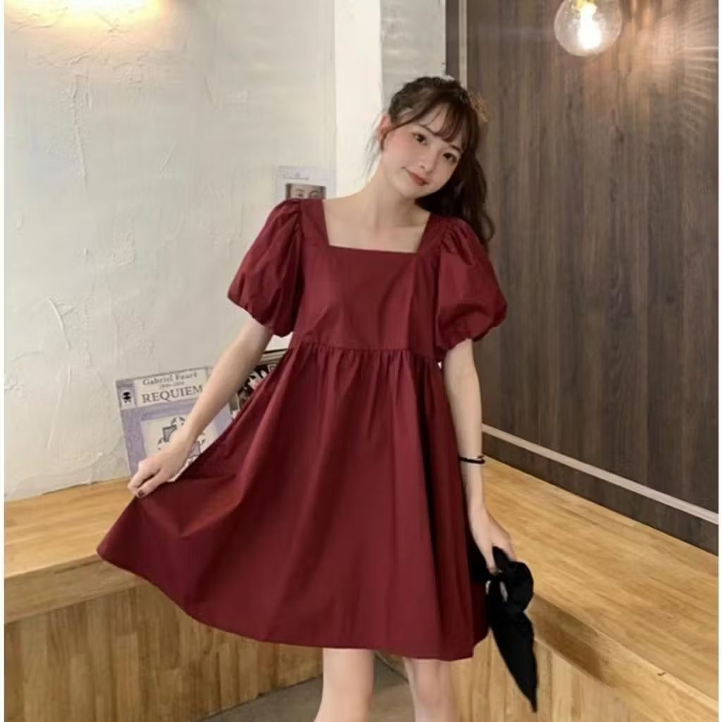 DRESS VIA DRESS KOREAN DRESS SABRINA DRESS