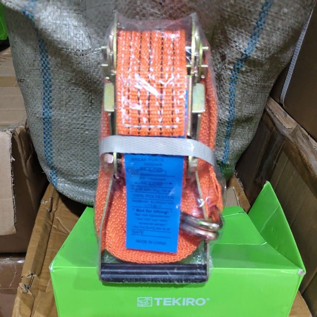 RACHET TIE DOWN 2T X 10MTR WEBBING CARGO LASHING BELT 5 ซม.X 10MTR RATCHET TIE DOWN เครื่องมือสําหรั
