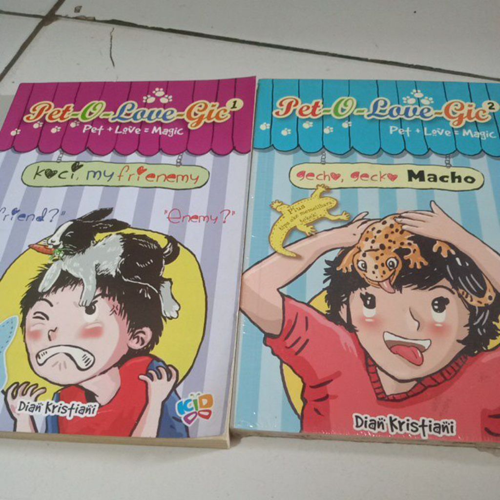 CHILDRENS NOVEL PET O LOVE GIC TAMAT NO. 1-2 ต้นฉบับ