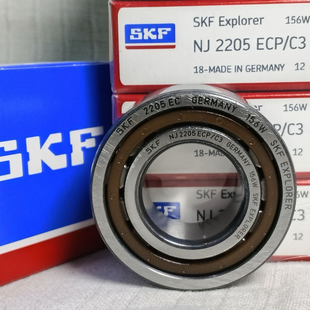 CYLINDRICAL ROLLER BEARING NJ 2205 ECP/C3 GERMANY SKF NJ2205 ECP C3 25x52x18 มม.