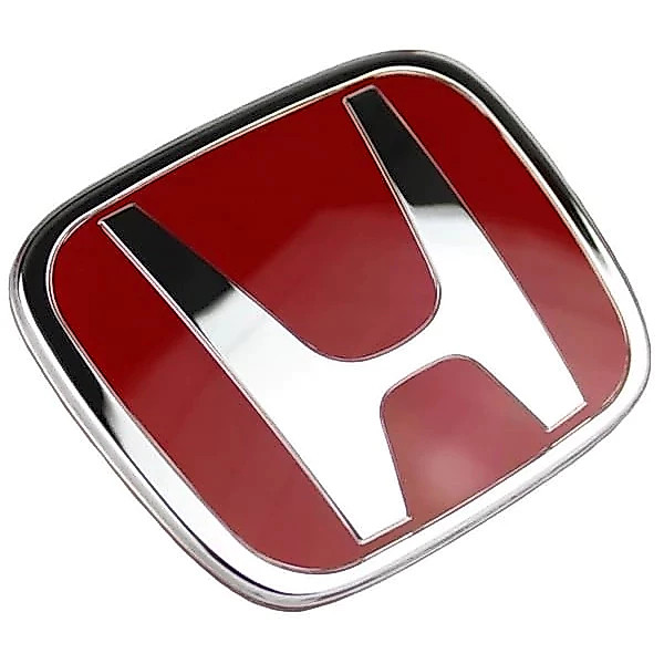 MERAH Honda Red Logo Emblem Original model red chrome/Honda JDM STYLE CRV HRV BRV Mobilio Jazz Civic