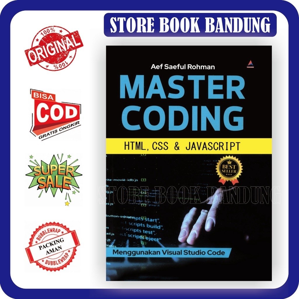 หนังสือ Master Coding HTML, CSS & Javasript: โดยใช้ Studio Core Visula - Aef Saeful Rohman