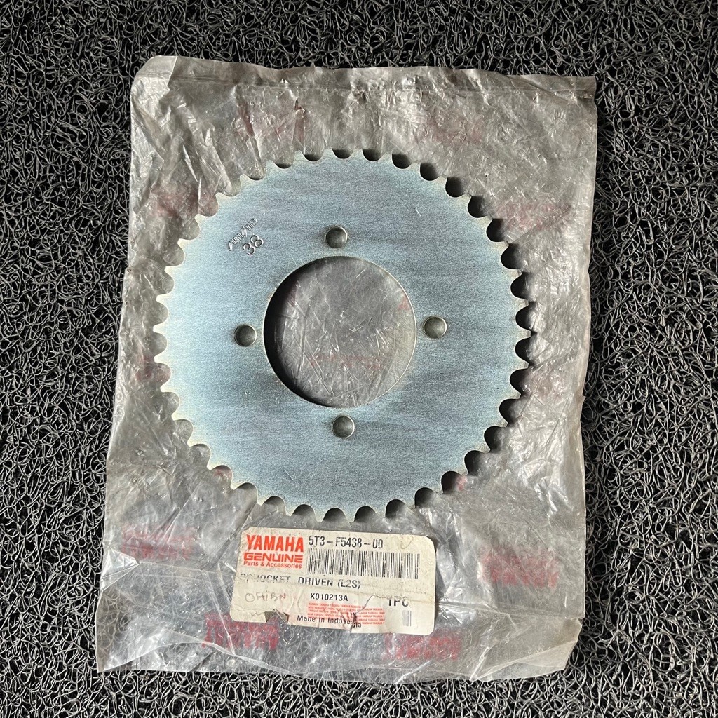 เกียร์หลัง 38T Yamaha L2sn l2 super L2g yb100 Original Nos 5t3 f5438