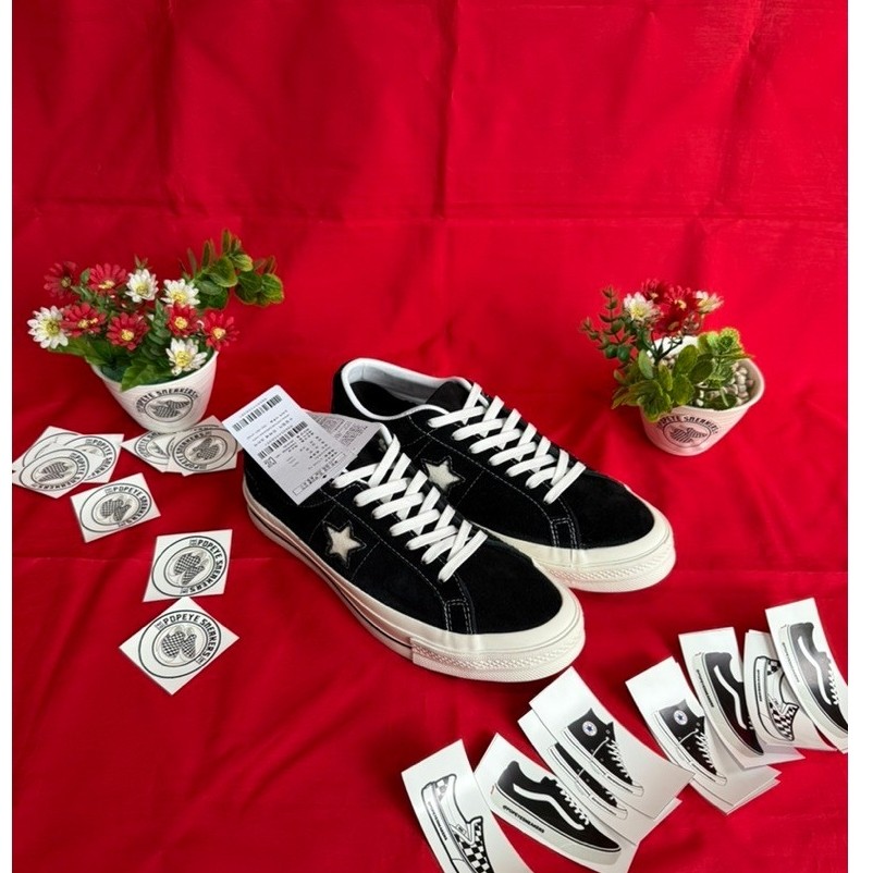 CONVERSE ONE STAR สีดําขาว