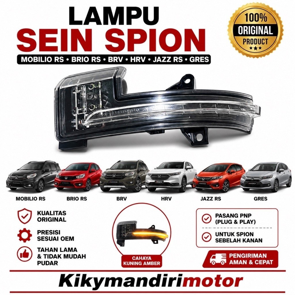 ไฟเลี้ยวกระจกมองหลัง Mobilio RS Brio Rs BRV HRV Jazz Rs GRES
