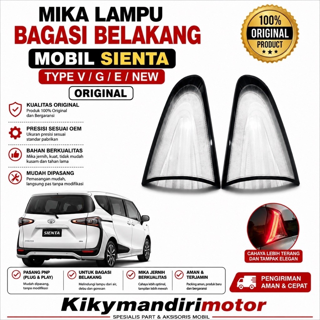ไฟท้าย Mica สําหรับ Sienta Type VE GE ใหม่เดิม