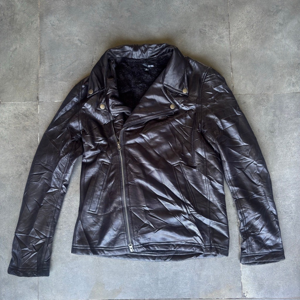 Rubik Leather Biker Jacket ผู้หญิง