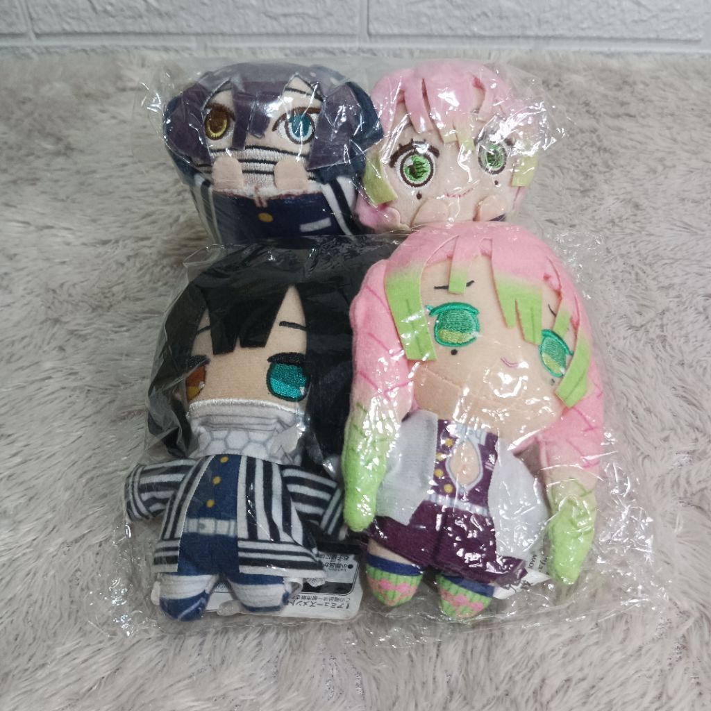 [READY] Demon Slayer Merch Obanai Iguro Mitsuri Kanroji Furyu Mochikororin Hand Towel DS