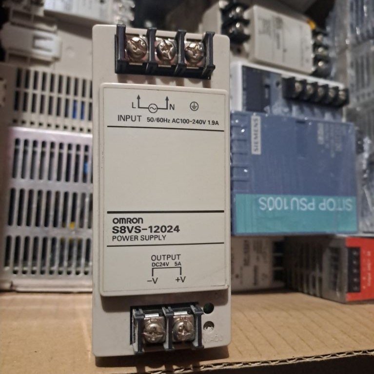 Omron S8VS-12024 S8VS 12024 S8VS2024 5A 120W แหล่งจ่ายไฟราง DIN