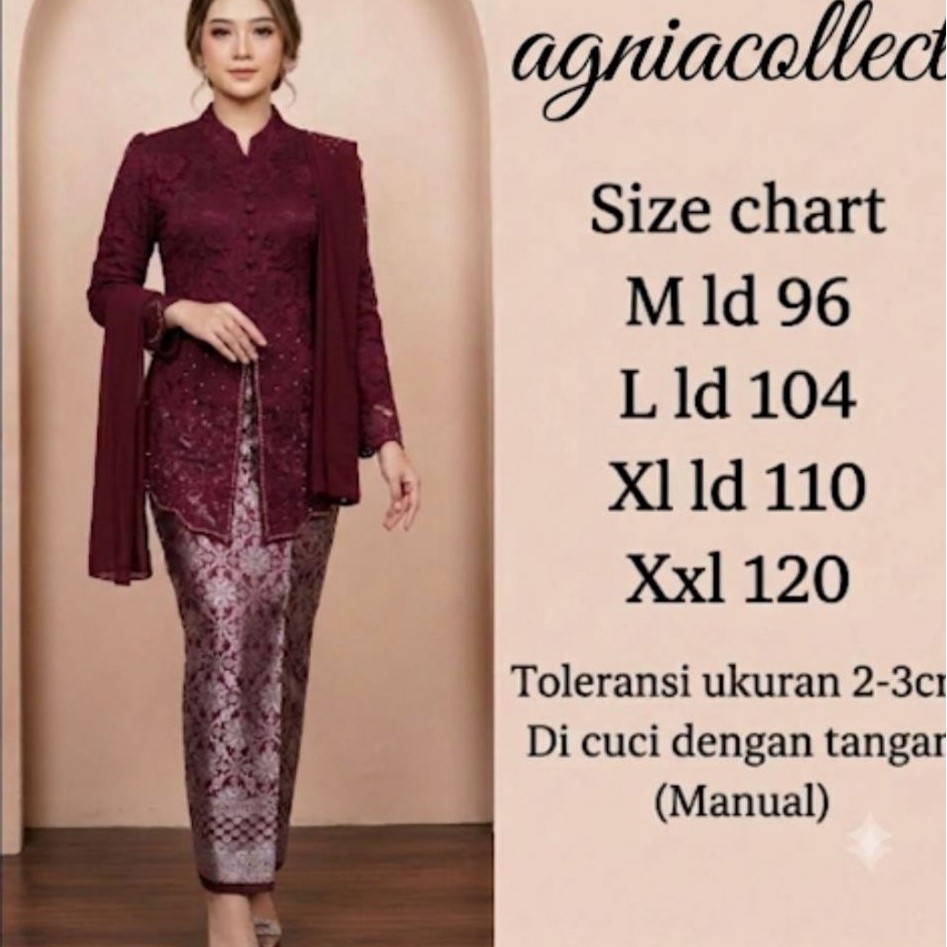 Lesti ผ้าลาย kebaya / kebaya งานแต่งงาน / kebaya รับปริญญา / kebaya / kebaya สมัยใหม่ / kebaya ของผู