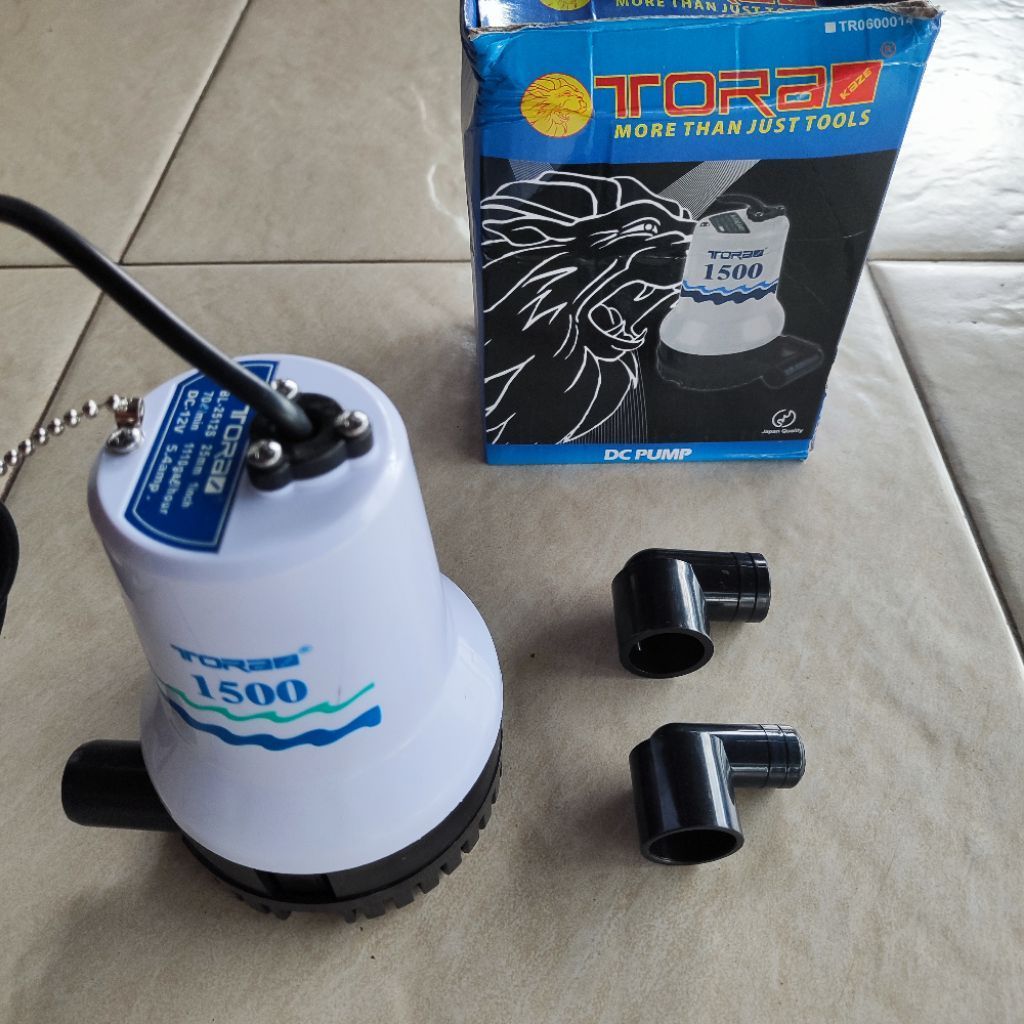 MESIN Tora 1500 DC 12V ปั๊มจุ่มสําหรับบ่อตู้ปลา