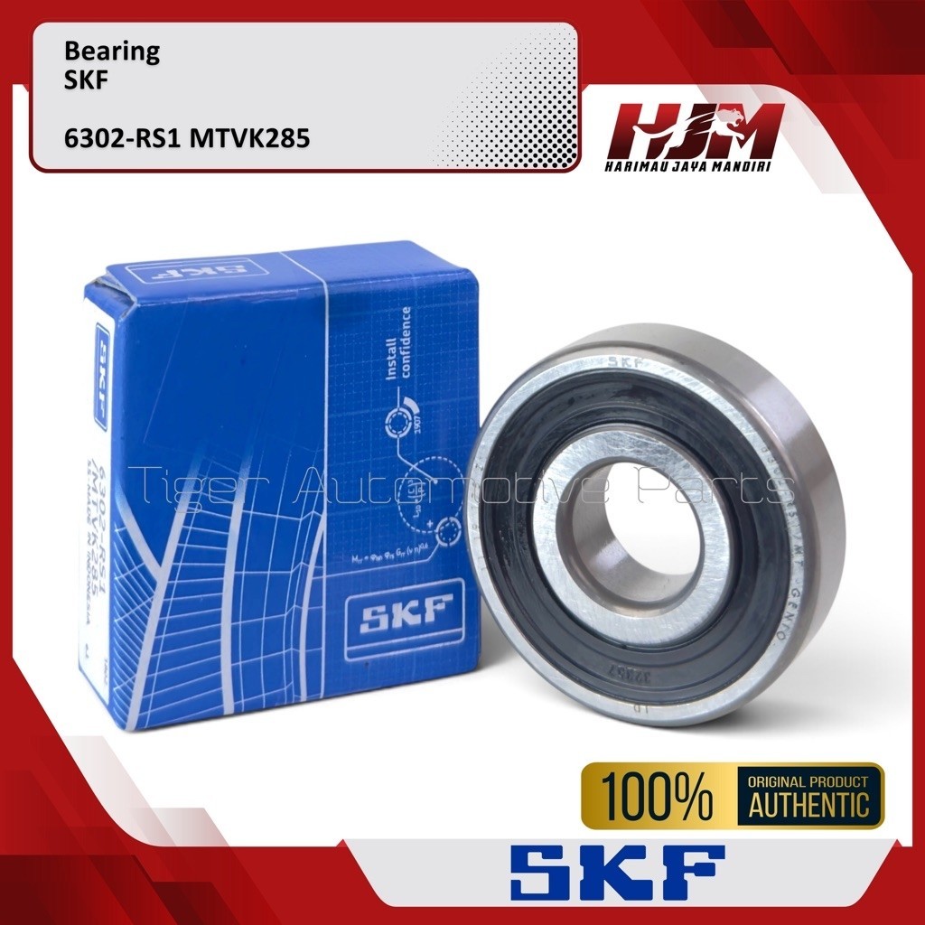 แบริ่ง SKF Blue Box 6302-RS1 VK285 Original - Lahar 6302 RS - Kohan Laher Laker