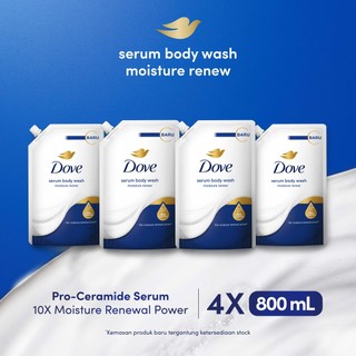Dove Serum Body Wash Pro-Ceramide - Moisture Renew 800ml Multipack (x4)