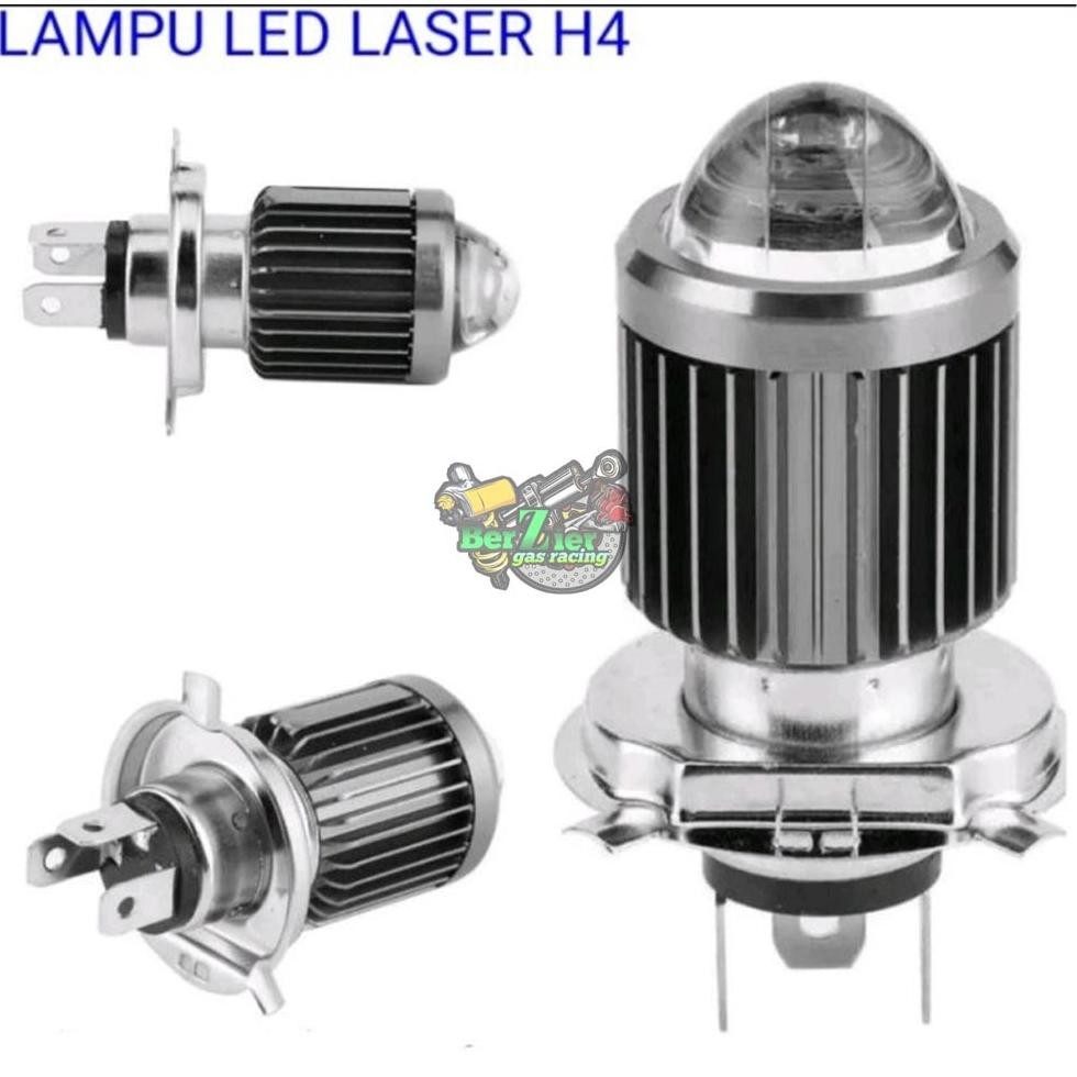 ไฟหน้ารถมอเตอร์ไซค์ H-4 Laser D2 2 สี ขาว/เหลือง&ขาว/ขาว Dc-D2-H4 (ราคาหน่วย)