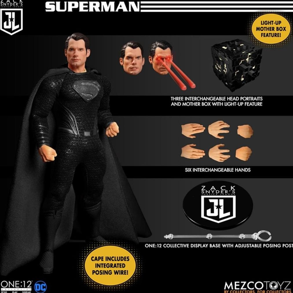 MEZCO ZACK SNYDERS JUSTICE LEAGUE 1/12 DELUXE STEEL BOX SET 15-17CM FIGUREN ผลิตภัณฑ์ดั้งเดิม