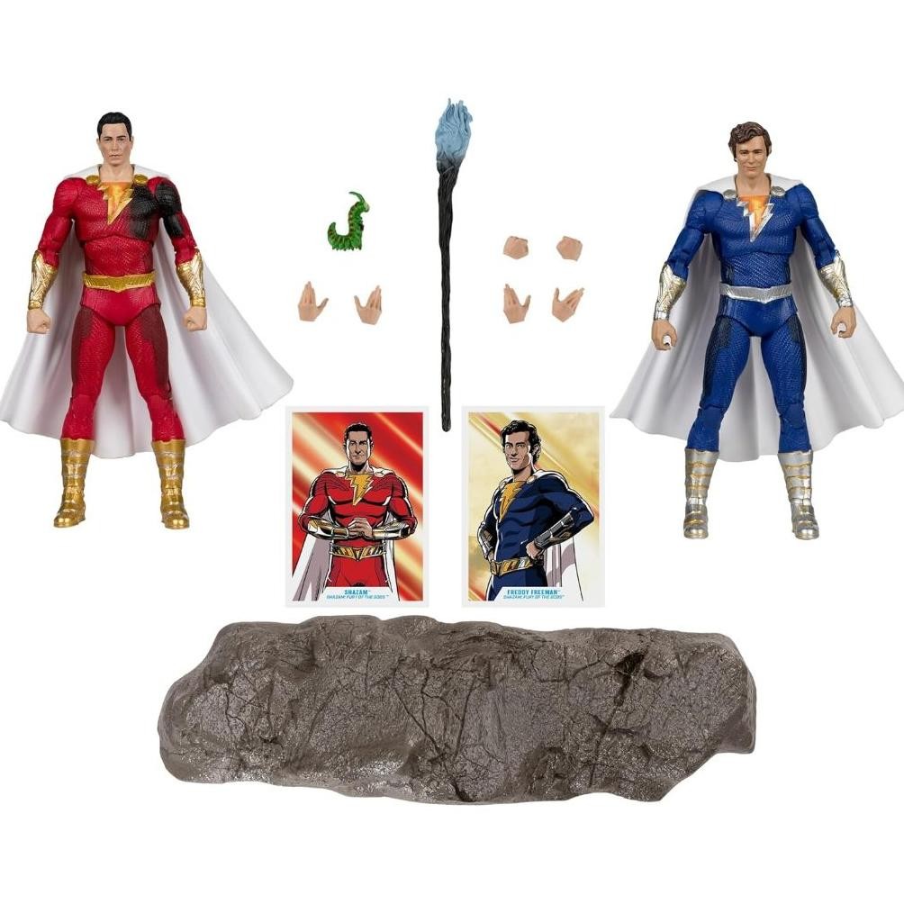 MCFARLANE TOYS DC MULTIVERSE SHAZAM & FREDDY FREEMAN ACTIONFIGUREN, 17.8 CM, GOLD LABEL ORIGINAL