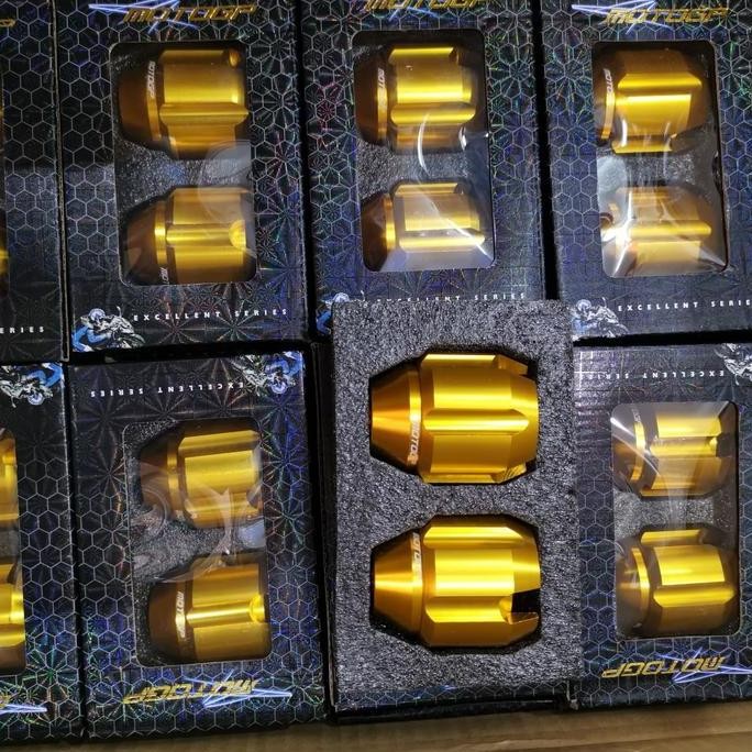 DR81>> เพลาหน้า cnc motogp สีทอง