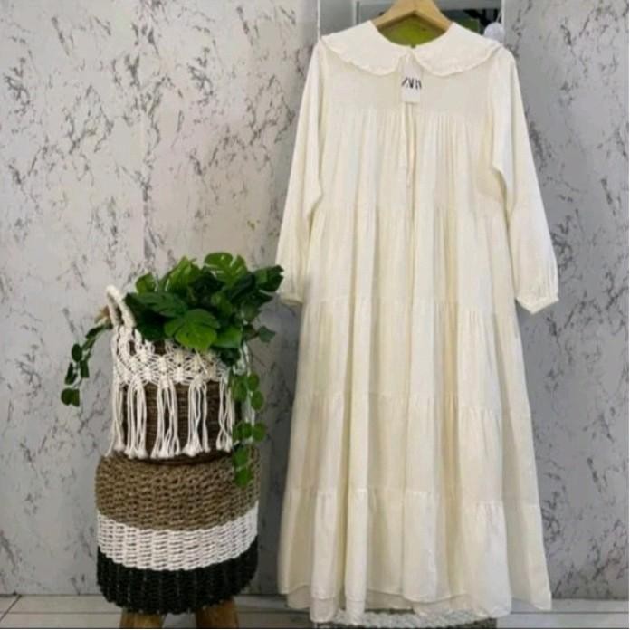 DFS gea midi ชุดคอปกเกาหลีเรยอนทแยง Casual ผู้หญิง midi ชุด