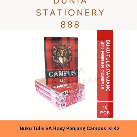 สมุดยาว Sa Boxy / Campus 42 แผ่น (10 ชิ้น)