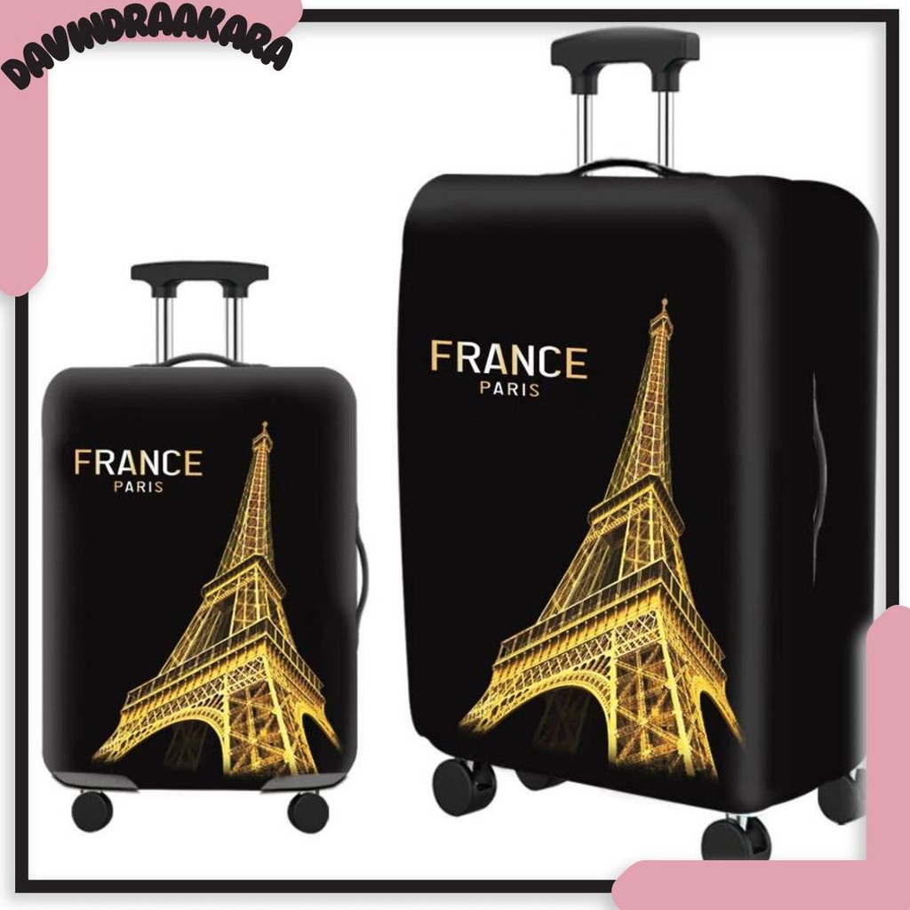 Mega_1688 ผ้าคลุมกระเป๋าเดินทางแมวน่ารัก motif กระเป๋าเดินทางวัสดุสแปนเด็กซ์ยืดหยุ่นตัวป้องกันกระเป๋