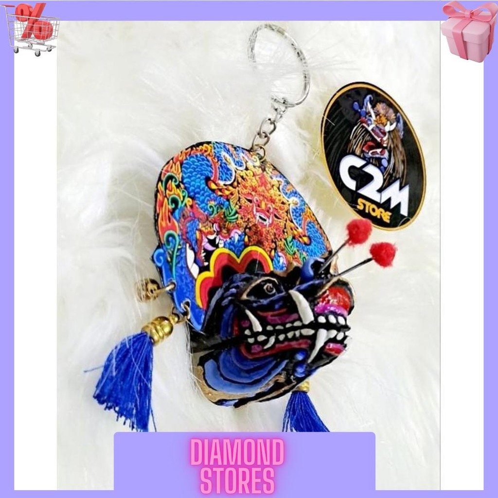 Barongan Devil Blue Telon Resin Mini 3x5x3 Cm BR -09