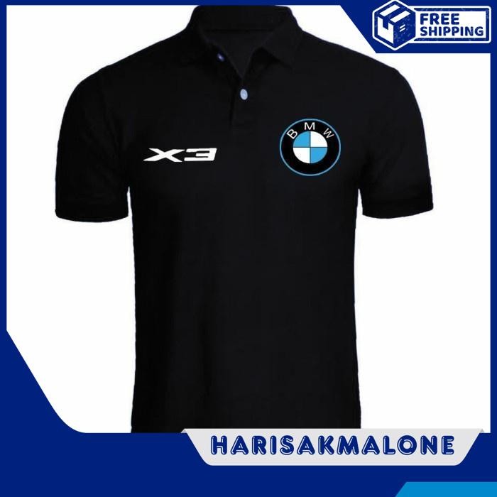 ใหม่ล่าสุดเสื้อโปโล TSHIRT COLLAR เสื้อ DISTRO X3 BMW X 3 CUSTOM INDONESIA ผู้ชายผู้หญิง UNISEX COOL
