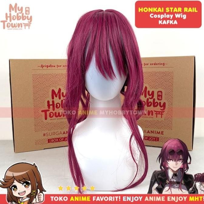 Honkai Star Rail Kafka อะนิเมะเกมคอสเพลย์วิกผมวิกผม