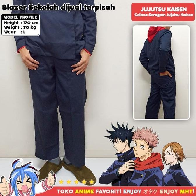 อะนิเมะคอสเพลย์ชุดกางเกง Gakuran Jujutsu Kaisen Itadori Yuji Megumi Fushiguro Inumaki Toge