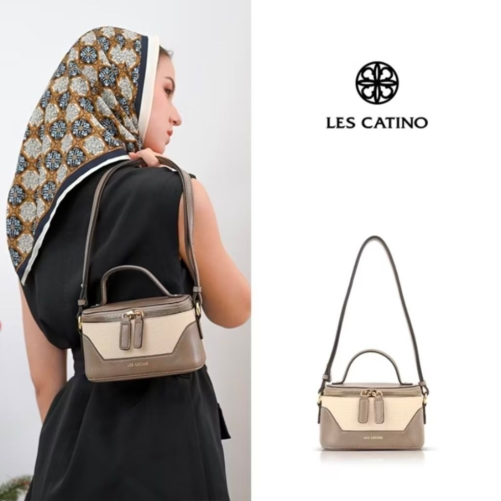LES CATINO JENNIE PIQUE TOP HANDLE - กระเป๋าผู้หญิง
