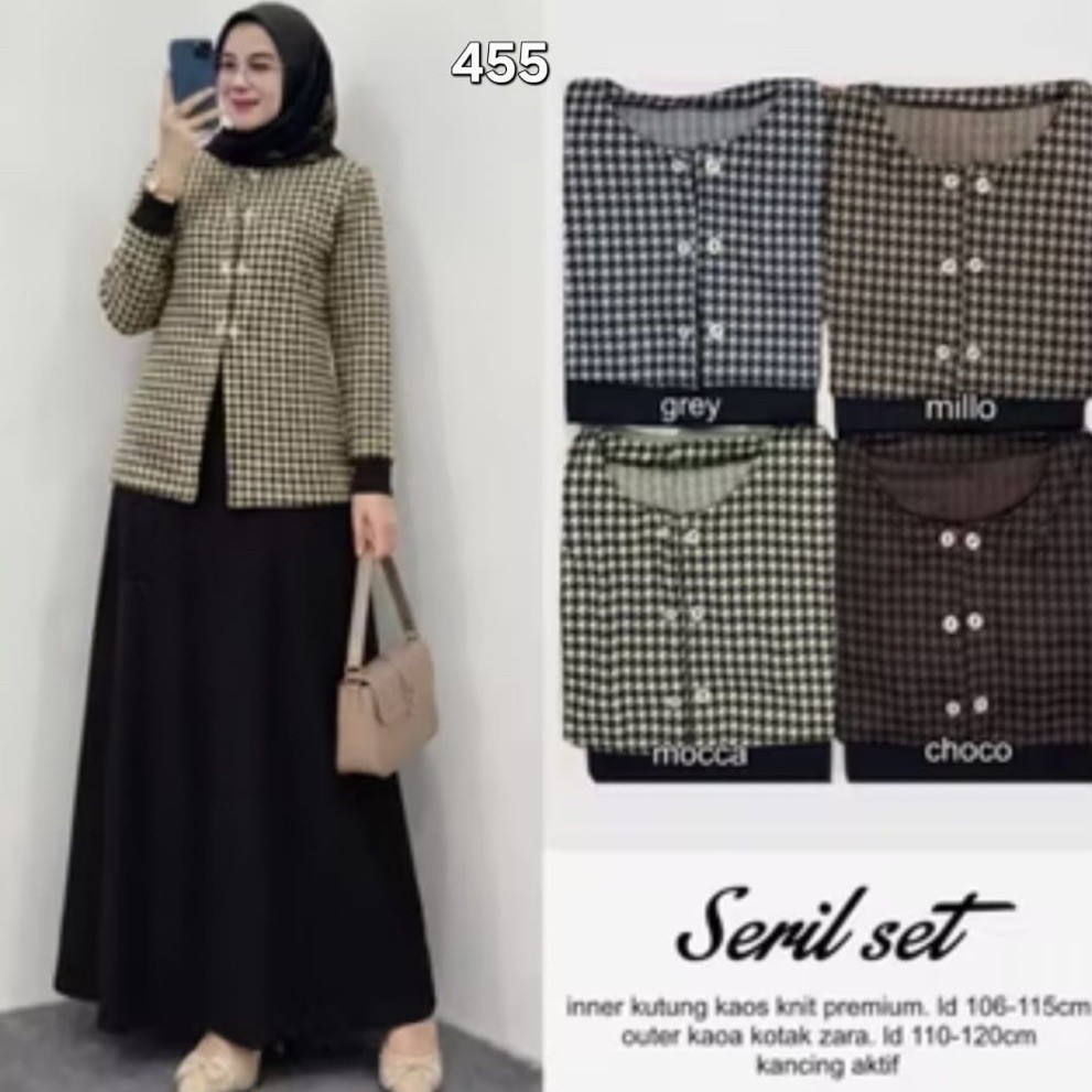 JS SERIL SET PREMIUM ZAHRA QUALITY FASHION WOMEN 4550