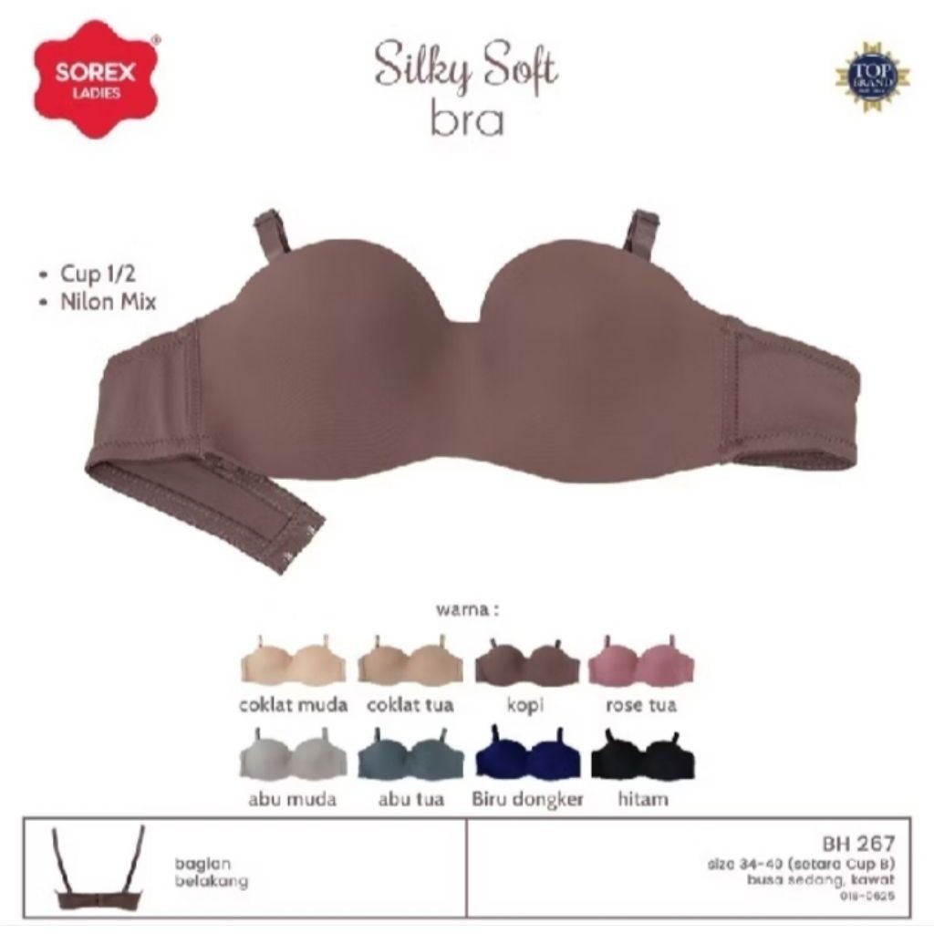 Sorex 267 Push Up Underwire Bra Cup B Size 34-40