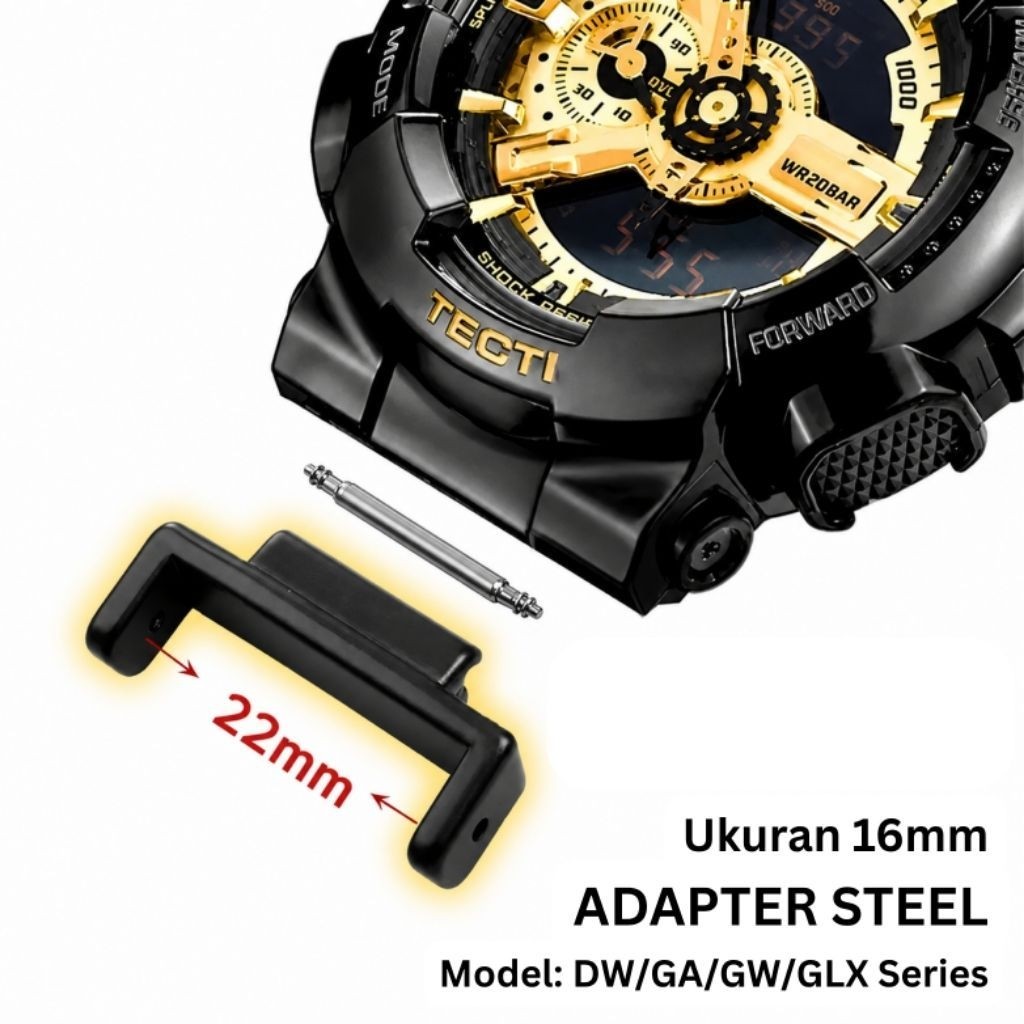 อะแดปเตอร์สแตนเลสสําหรับ Casio G-SHOCK GA-2100 Series, DW-5600 Series, GA-100 Series, GA-400, GA-700