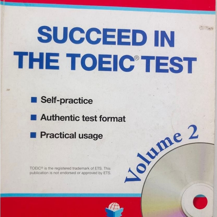 ความสําเร็จที่ใช้แล้วต้นฉบับในหนังสือ TOEIC TEST