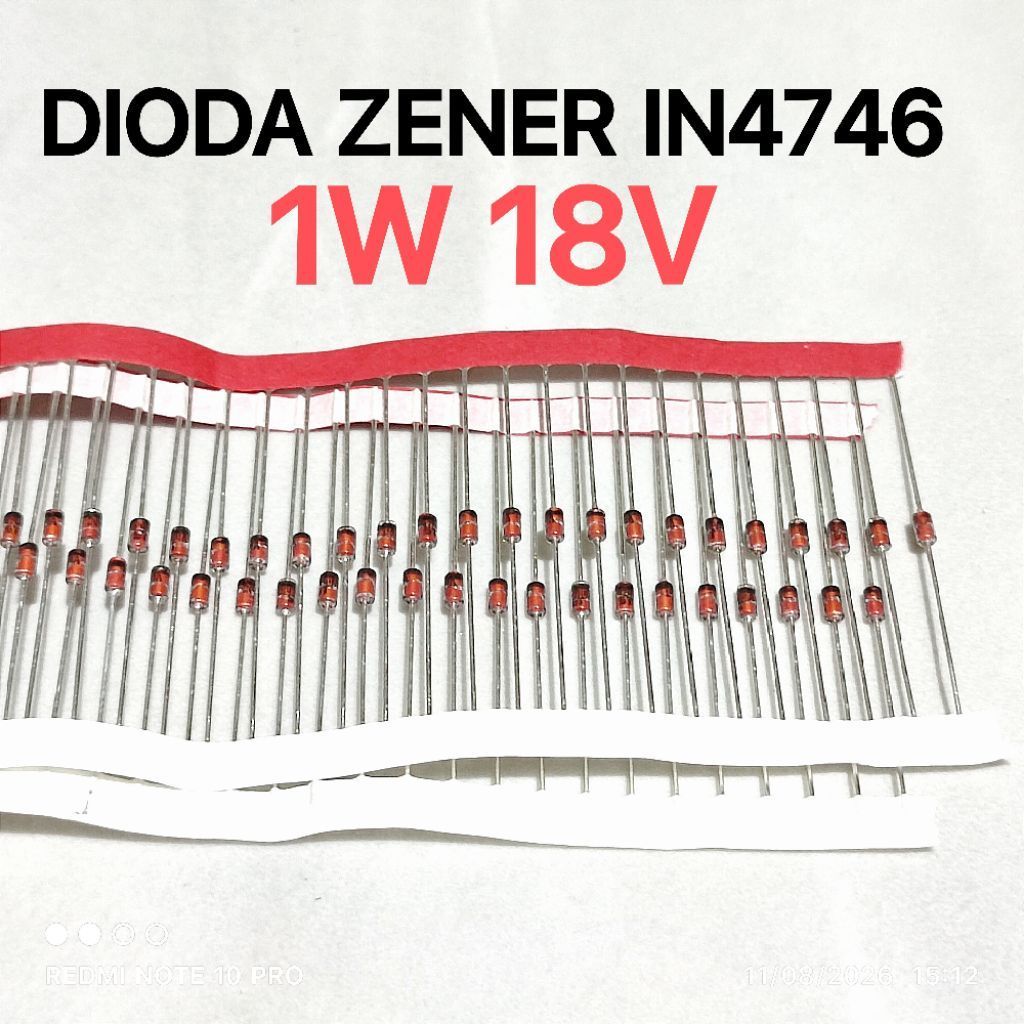 (10 ชิ้น) 1 วัตต์ 18V Zener ไดโอด 1W 18 โวลต์ IN4746A 1N4746A