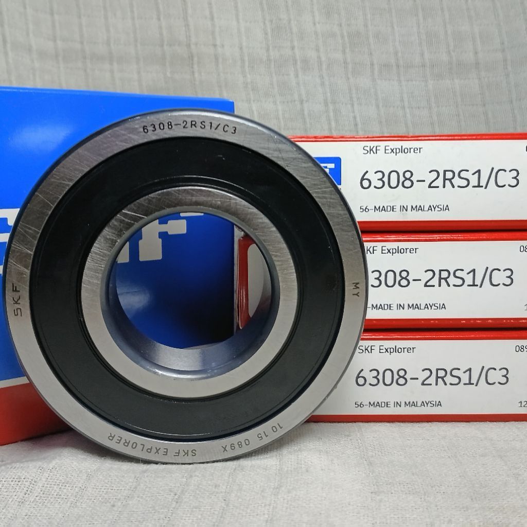 BEARING 6308 2RS1/C3 ยางหมวก SKF 40x90x23mm LAHER