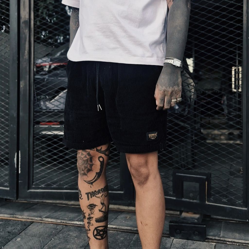 Edward Kelley, Eugene Short Pants Corduroy Black Short Pants