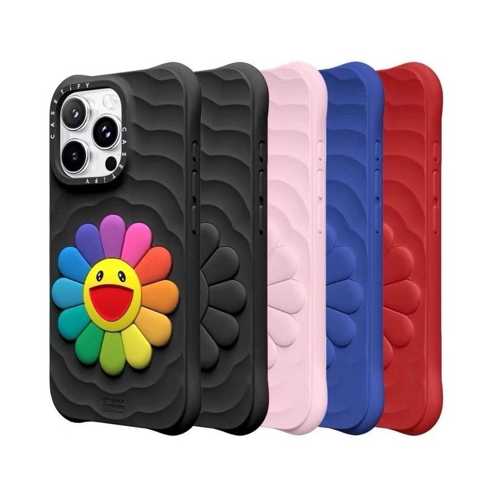 Casetfy Case iPhone Ripple Murakami 1:1 ดอกไม้คลุมทั้งหมด iPhone 17 17 Pro 17 Pro Max