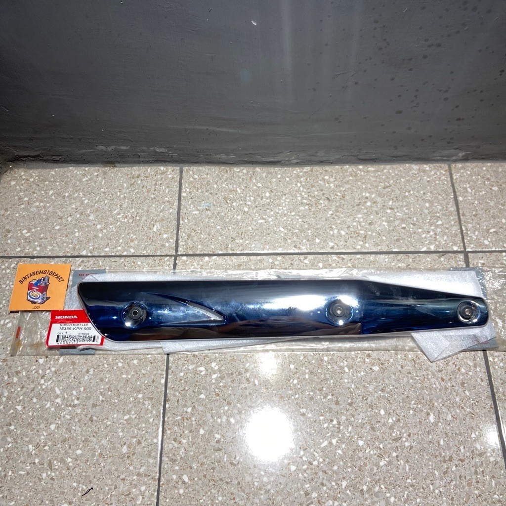18355 KPH 900 EXHAUST PROTECTION SHIELD COVER KARISMA XD PNP SUPRA X 125 เก่าต้นฉบับ AHM ของแท้