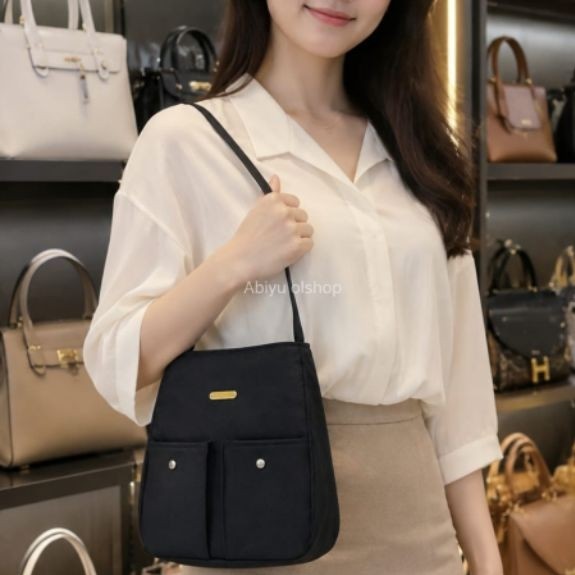 Khanza D 5899 DNG กระเป๋าสะพายข้างผู้หญิงแฟชั่น