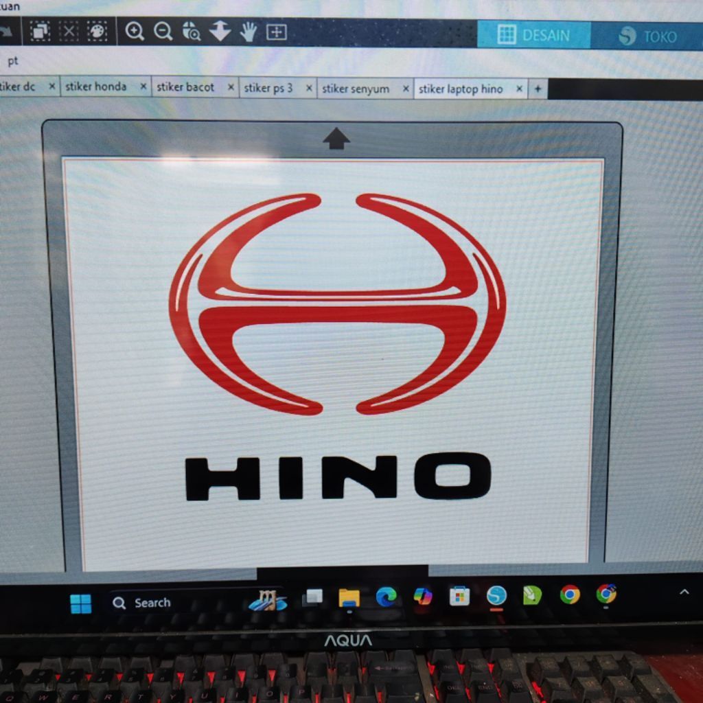 HINO CAR STICKERS โลโก้สติกเกอร์ตัดที่กําหนดเอง