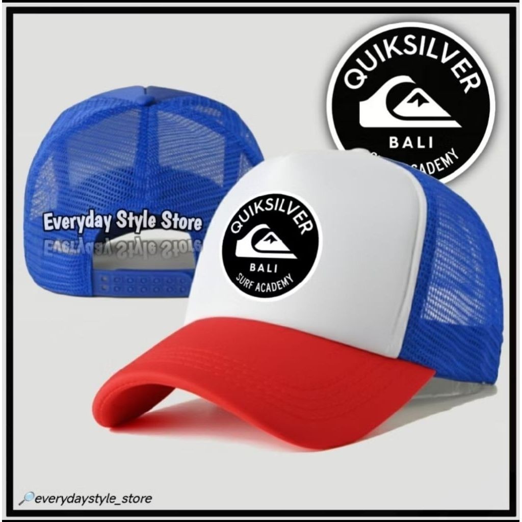 Quiksilver Bali Trucker Hat / Surfing Mesh Hat / หมวกตาข่ายสําหรับบุรุษและสตรี