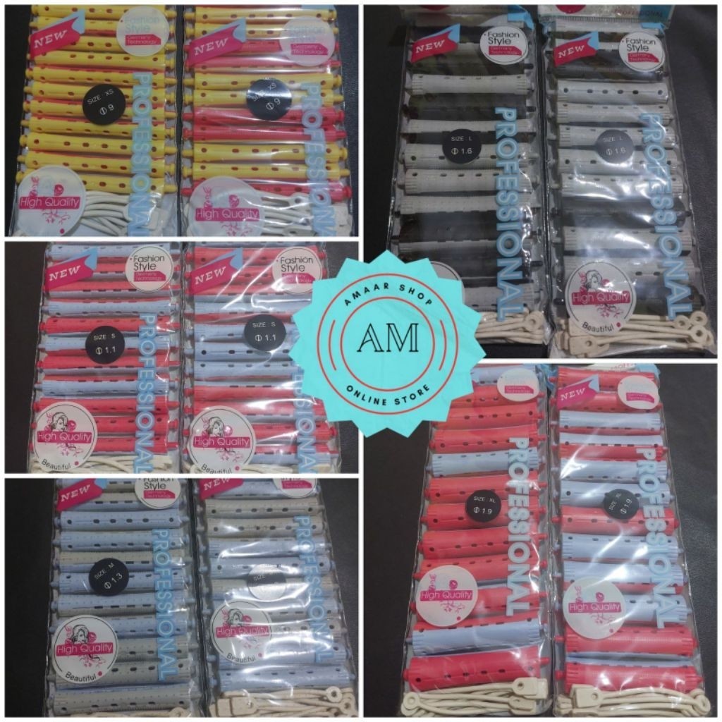 ROTTO ROLL COTENTS 12PCS / ROTTO CURLY ROLLS สําหรับผม CURLING MEDICINE COTENTS 12 ชิ้น / ROTTO ROLL