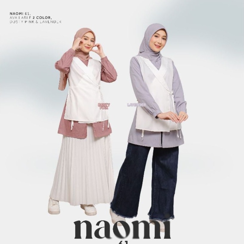 ETHICA NAOMI 61 BLOUSE TOP (กรมท่า น้ําเงิน ครีม)