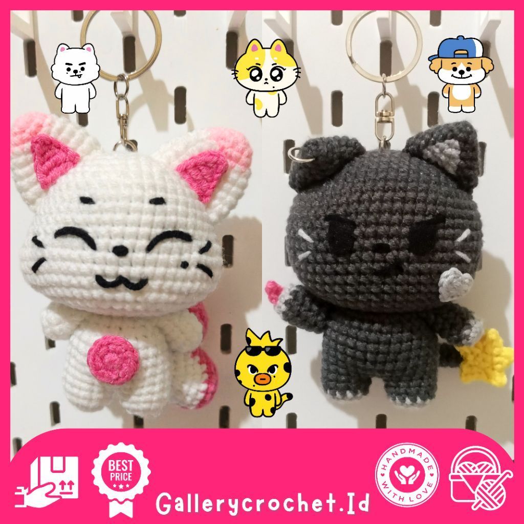 GANTUNGAN พวงกุญแจถัก ENHYPEN | พวงกุญแจ amigurumi ENHYPEN enchin kpop